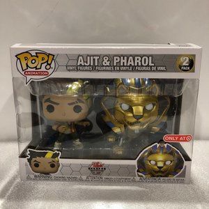 Funko Pop! Animation Ajit & Pharol 2 Pack Exclusive Bakugan Armored Alliance New